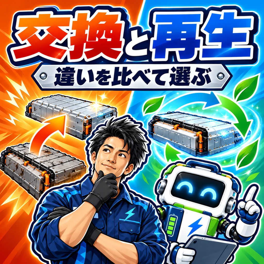 交換と再生の比較